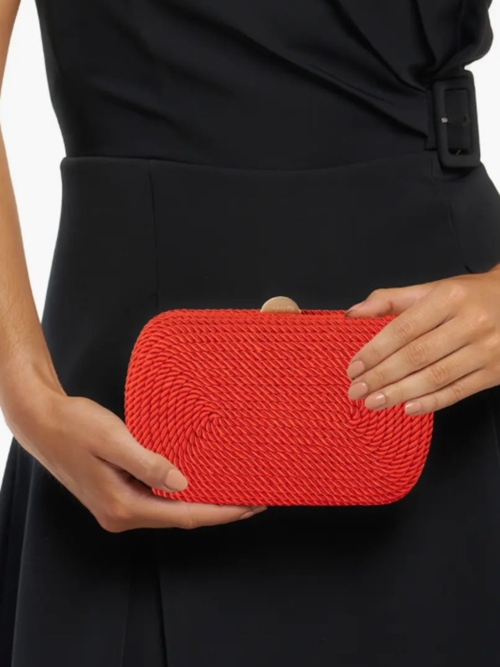 Olga Berg Martina Rope Clutch